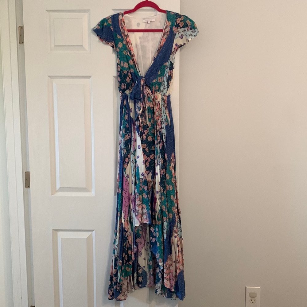 Floral high-low dress